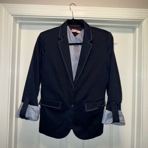 Tommy Hilfiger Black Sport Coat with Notched Lapel